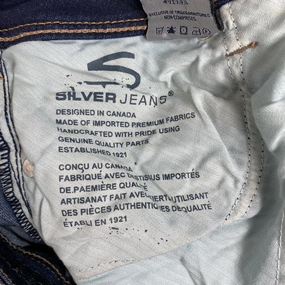 Silver Women Jeans Suki 17 Bootcut Dark Wash Blue Size 28x32 - Picture 9 of 15